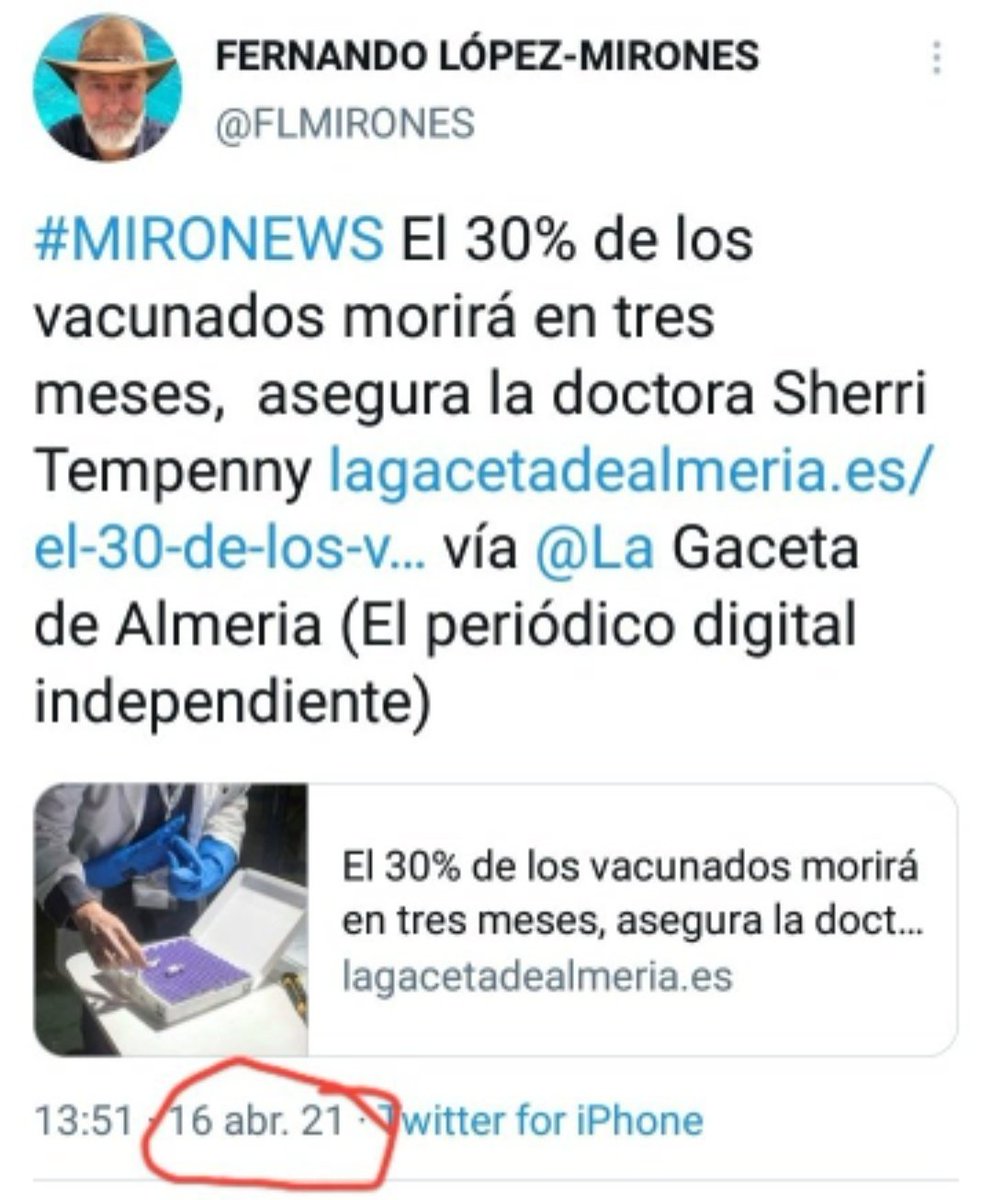 Negacionistas Out of Context tweet media