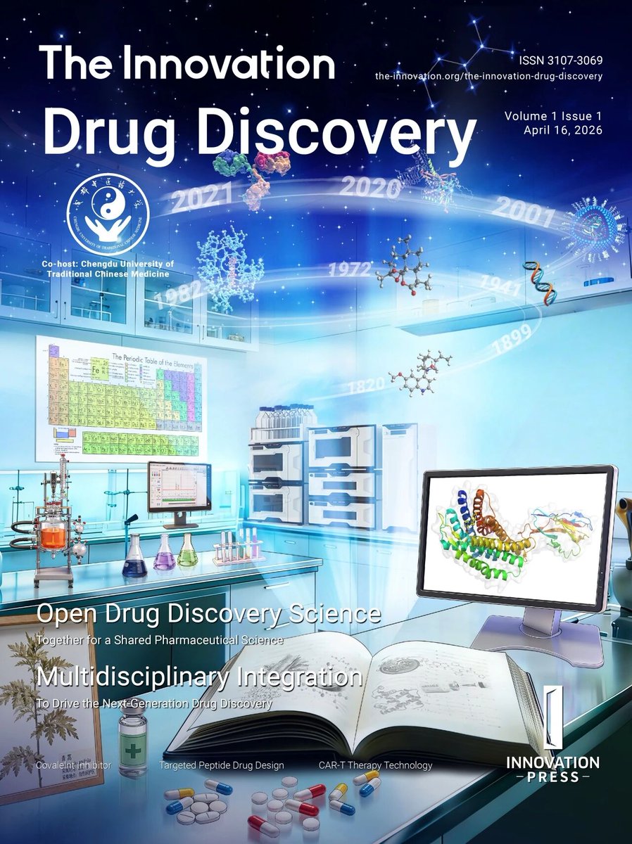 The_InnovationJ's tweet photo. Check out our latest issue in The Innovation Drug Discovery!!! Volume 1, Issue 1 is now online!
https://t.co/8hSq8vH9c6
#DrugDiscovery #HepatitisD #radiopharmaceuticals #tumormetabolism #precisionmedicine #drugdelivery #peptidedrugs #ArtificialIntelligence #computationaldesign #nanoparticles #GeneTherapy