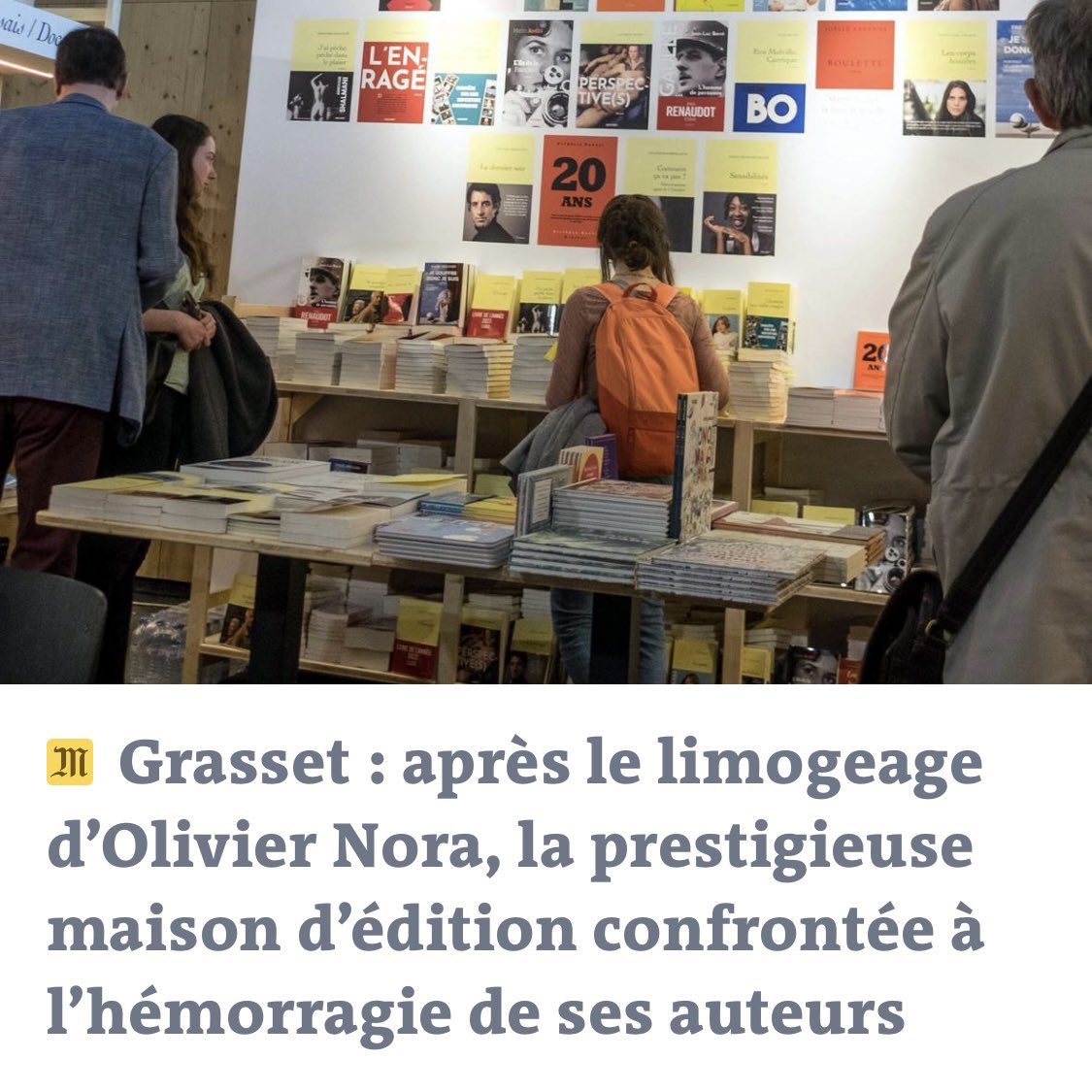 115 autrices et auteurs quittent Grasset et demandent à récupérer les droits sur leurs précédents ouvrages. Un acte inédit et fort. Un refus de l’extrême droitisation de l’édition.