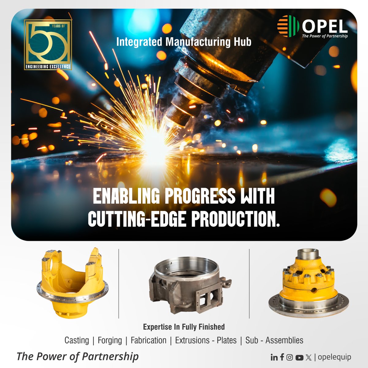 opelequip's tweet image. At OPEL Integrated Manufacturing Hub, every spark reflects innovation, every process delivers excellence, and every component is built for reliability.⚙️

𝗘𝘅𝗽𝗹𝗼𝗿𝗲 𝗠𝗼𝗿𝗲: 𝘄𝘄𝘄.𝗼𝗽𝗲𝗹𝗲𝗾𝘂𝗶𝗽.𝗰𝗼𝗺

#IndustrialManufacturing #MiningIndustry #Opelequip #CNCmachining