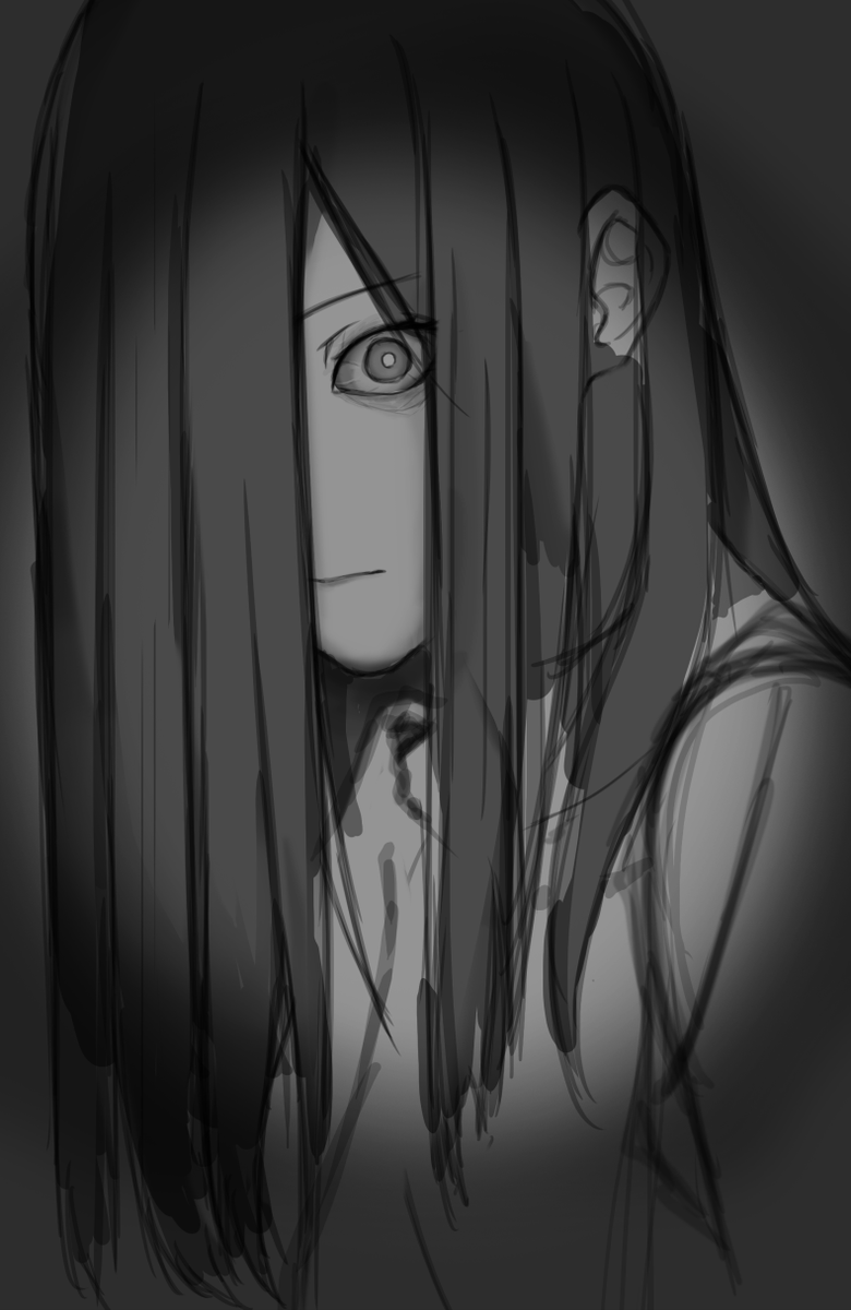 YunBai_0914's tweet photo. #sadako sketch https://t.co/RS7ayuqe1p