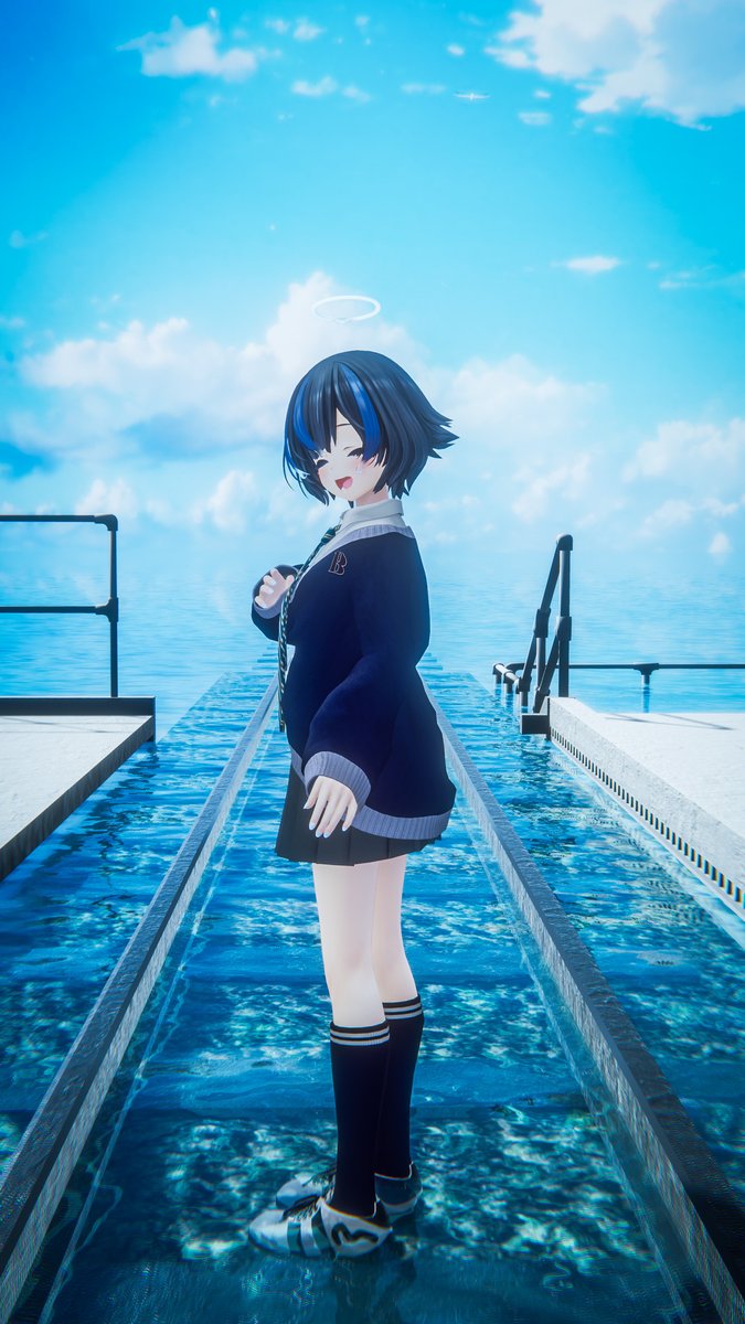 Tsu_bu1's tweet photo. ちょっとだけ、いい日だったかも。
Maybe today wasn’t so bad after all.

#VRChat #VRC写真 #VirtualPhotography #VRPortrait #びしょぬれのしずくさん https://t.co/j5aoKbhof6
