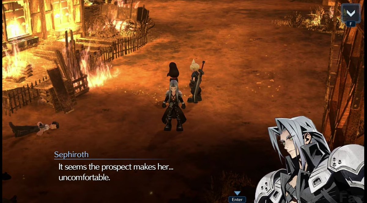 I don't know if this is just a translation issue but he sounds gentler than his original line in this part:

He didn't even laugh at her mockingly while saying the new version too (only hair flipping 👀)

Old                                   New