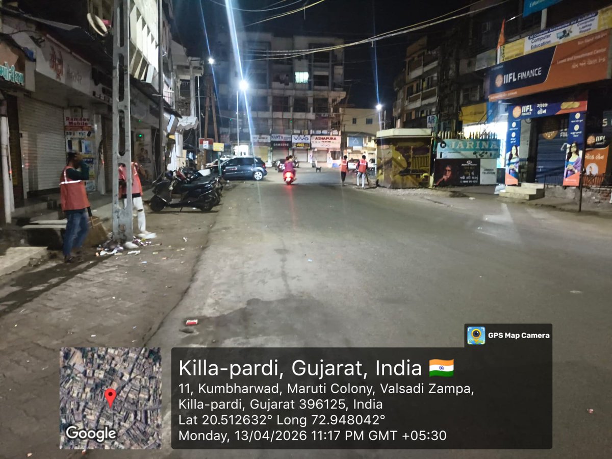 #SHS2025, #Swachhotsav, #SwabhavSwachhata, #SanskaarSwachhata, #SwachhataHiSeva2025, #NirmalGujarat2
પારડી નગરપાલિકા દ્વારા તા. ૧૭-૦૩-૨૦૨૬ થી તા. ૩૦-૦૪-૨૦૨૬ સુધી “સઘન સફાઈ ઝુંબેશ” અંતર્ગત આજ તા.૧૩-૦૪-૨૦૨૬ ના રોજ નાઈટ ફૂડ સ્ટોલની સાફ સફાઈ કરવામાં આવી.