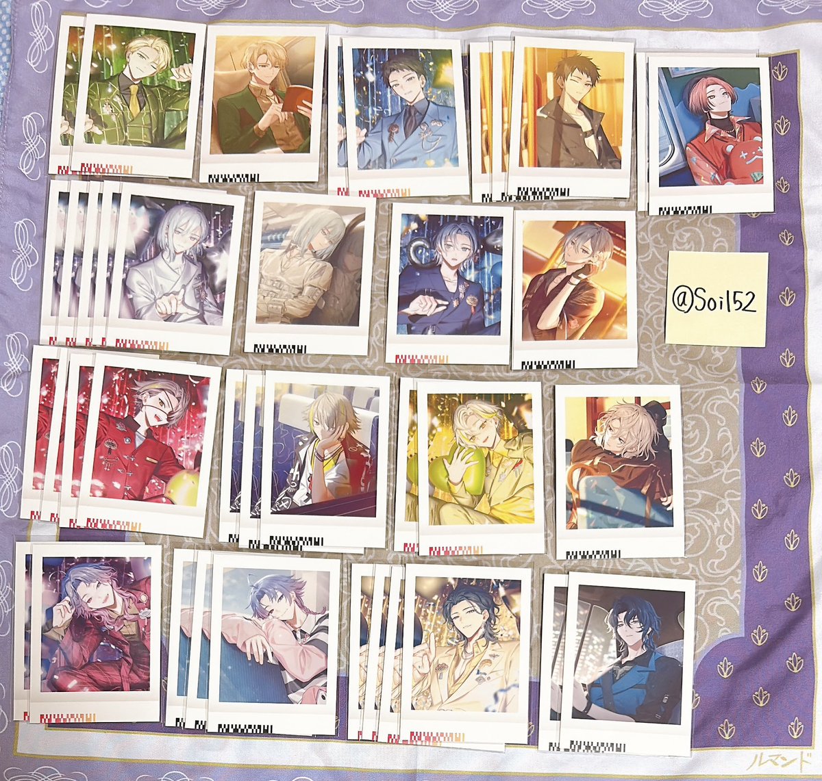 Soil52's tweet photo. @1 交換 18TRIP エイトリ ぱしゃこれ

譲：練牙/可不可/雪風/季肋/宗氏/七基/潮/來人/幾成/凪/千弥/太緒/糖衣/琉衣/夜鷹/子タろ
赤線は箔押し

求
箔：過去弾＞今弾礼光/添/あく太
N：過去弾礼光＞添＞あく太＞今弾七基後1
箔↔️箔
N2〜↔️箔 可

又は90円＋送料（纏めて優先）

郵送Nのみは2〜/箔は1〜 https://t.co/SAapEeQweB