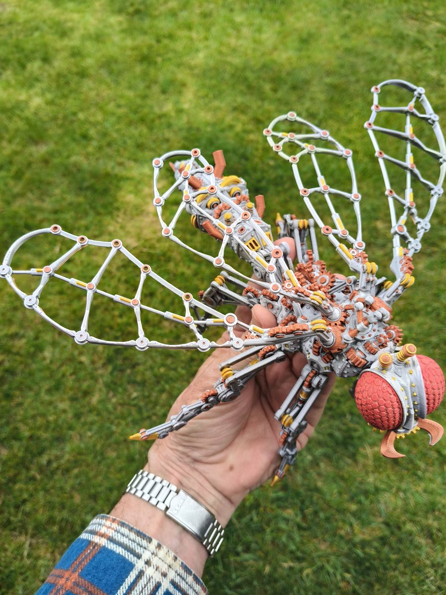 snapmaker's tweet image. Steampunk Wasp ⚙️🐝
Where nature meets machinery.
Intricate. Bold. Unmistakable. ✨

Printer: Snapmaker U1
Printed by: John Barwick
Model by: LambOfCAD (MakerWorld)

#SnapmakerU1 #3DPrinting #InsectArt