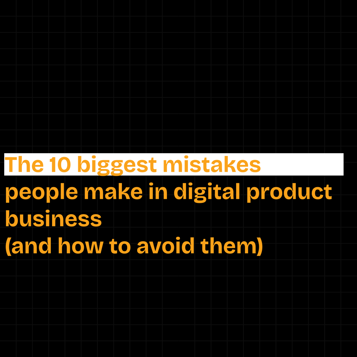build_withbilal's tweet photo. Starting a new series today: 10 Mistakes Everyone Makes in Digital Product Business.

I made all of them. Now I'm running a successful business, but I wasted time and money learning the hard way.

Next 10 days = 1 mistake per day + how to avoid it. https://t.co/IwK6YSfw7I