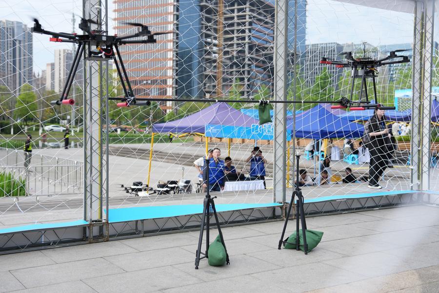 ChenMingjian_CN's tweet image. The inaugural World Drone Games kicked off on April 11 in #Chengdu, the capital of southwest China's Sichuan Province, attracting over 800 teams from around the world, including 30 international squads from countries and regions such as Tanzania. This event successfully