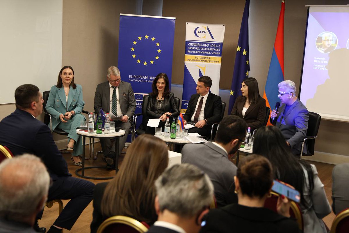 PRWB__NGO's tweet photo. “Formal Reforms do not Ensure real Change”: Hasmik Harutyunyan’s Speech at the EU–Armenia Platform

PRWB legal expert Harutyunyan spoke during the panel on strengthening democratic resilience and advancing the visa liberalization process.

More at https://t.co/cZyJC1nLLm https://t.co/dbtDHvYyDF