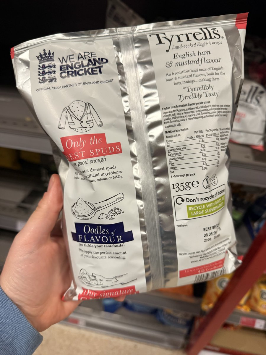 All_Things_New_'s tweet image. Tyrrell’s English Ham &amp;amp; Mustard Crisps! 👀 At Waitrose @Tyrrells #tyrrells #ham #mustard #crisps #wellthisisnew