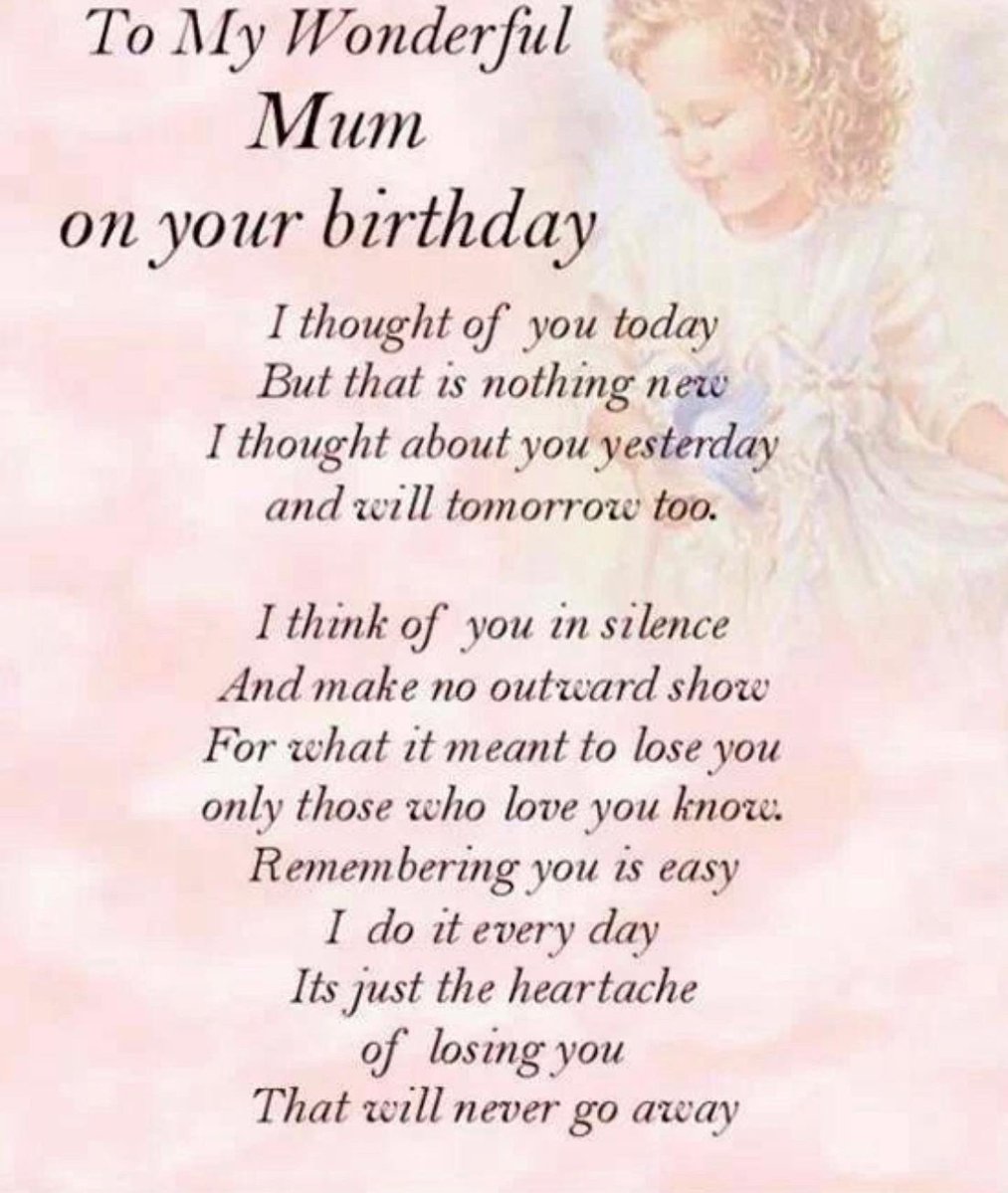 Happy heavenly birthday mum 💗