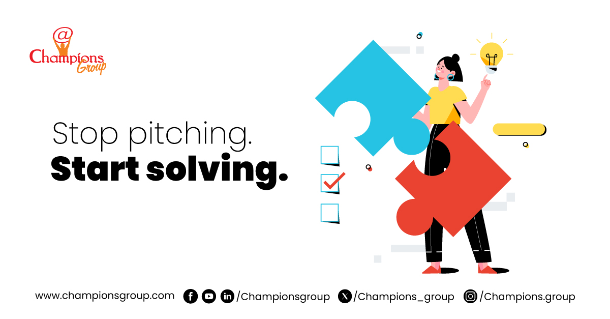 champions_group's tweet image. Great brands don’t just talk. They solve real problems.

At Champions Group, we believe growth begins with clarity, insight, and solutions that create real value. championsgroup.com

#ChampionsGroup #BusinessGrowth #Strategy #ProblemSolving
