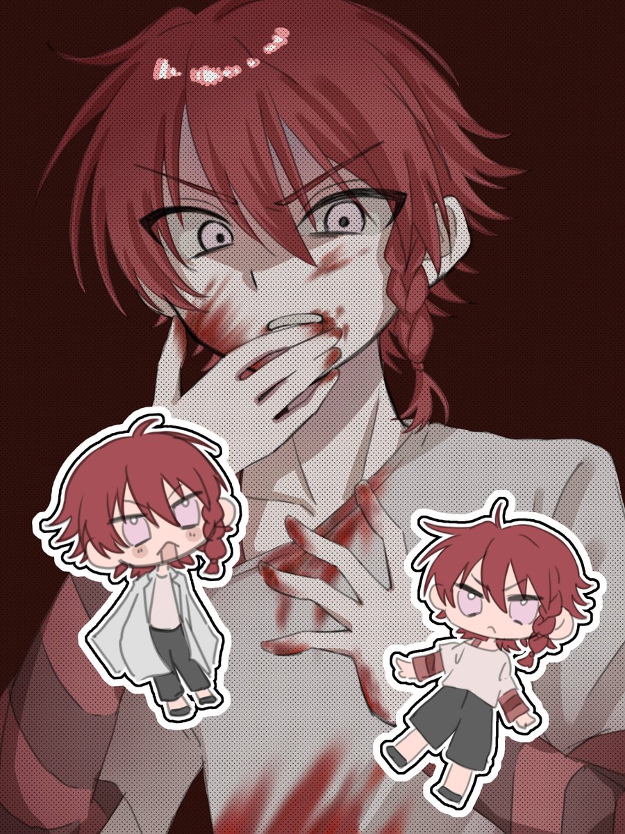 #ZENO #基地絵 初描き赤