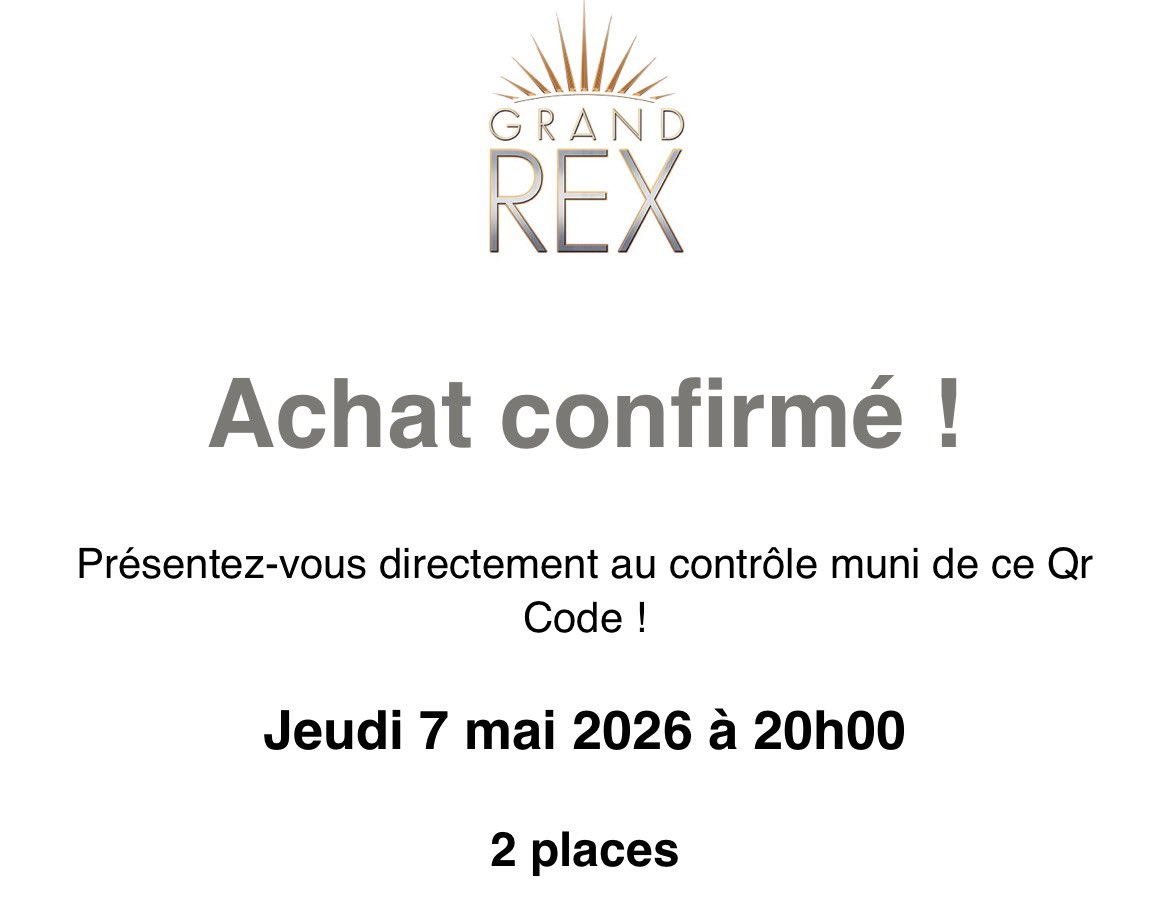 lleoosd's tweet photo. j’ai mes places pour hmhas tour movie au grand rex !! merci billie !! @LeGrandRex #billieellish https://t.co/EFZ0bgO5sz