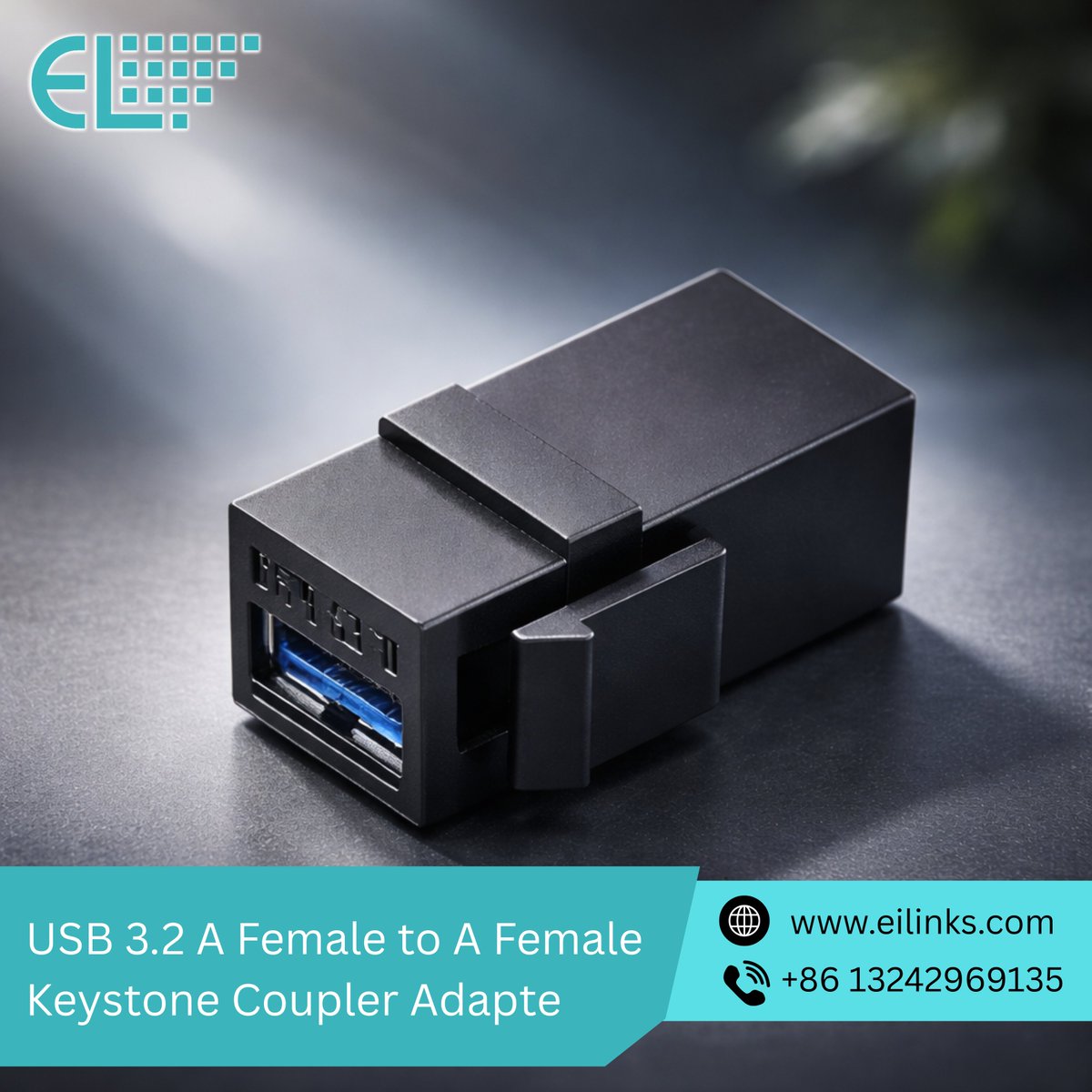 eilinks195067's tweet image. Upgrade your connectivity with our USB 3.2 A Female to A Female Keystone Coupler Adapter ⚡
Seamless data transfer, easy installation, and a perfect fit for your networking setups. Built for speed, durability, and convenience.

🔗 eilinks.com/product/usb-3-…

#Eilinks #USBAdapter