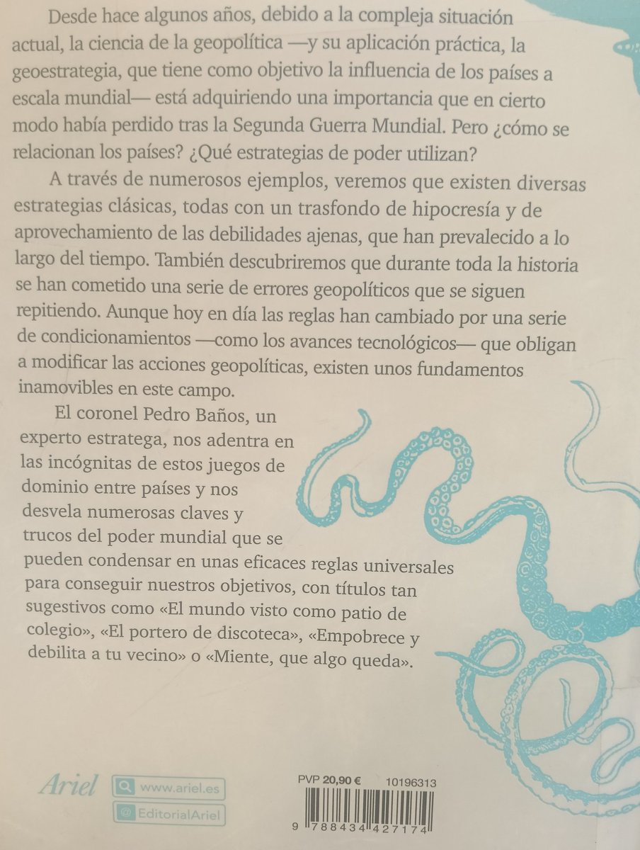 JaviGlezGarcia's tweet photo. I extracted 312 insights from Así se domina el mundo by Pedro Baños — highlighting 3:
Flexibility. Independent thinking. Understanding others.
#Geopolitics #Strategy https://t.co/DpCTvPdkei