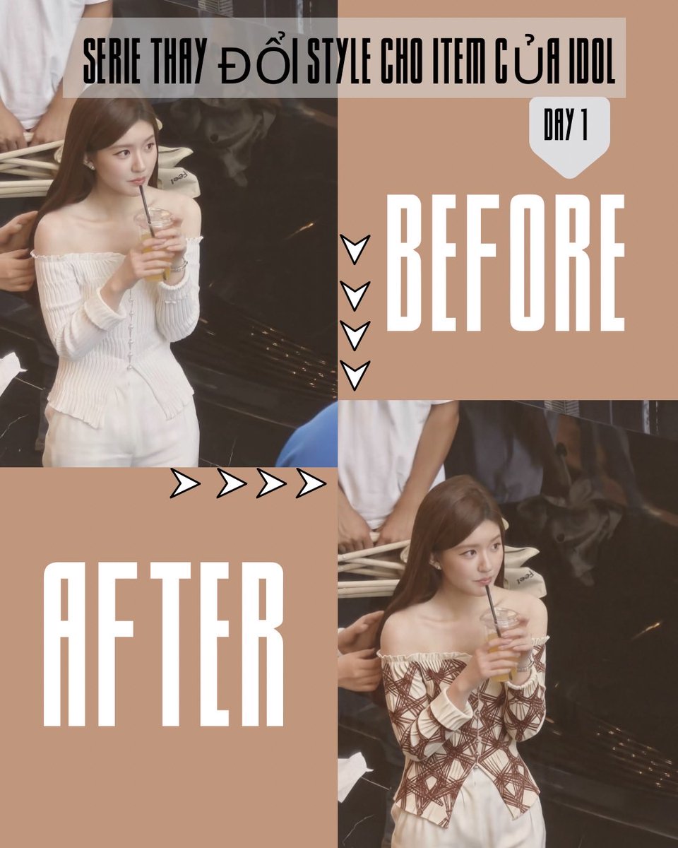 Zanithcrafth's tweet image. The power of Surface Pattern Design in one picture. 📐✨
Which vibe are you feeling today?
Left: Clean &amp;amp; Simple ⚪
Right: Bold &amp;amp; Structured 🟤
#Design #FashionHack #PatternDesign #VisualArt #BeforeAfter