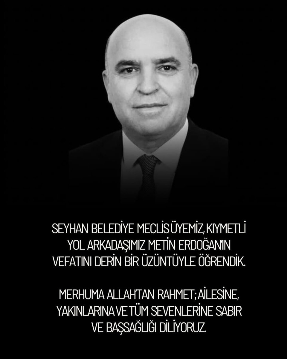 Acımız büyük…

Seyhan Belediye Meclis Üyemiz, kıymetli yol arkadaşımız Metin Erdoğan’ın vefatını derin bir üzüntüyle öğrendik.

Cumhuriyet Halk Partisi Kadın Kolları olarak; merhuma Allah’tan rahmet, ailesine, yakınlarına ve tüm sevenlerine sabır diliyoruz.

Başımız sağ olsun.