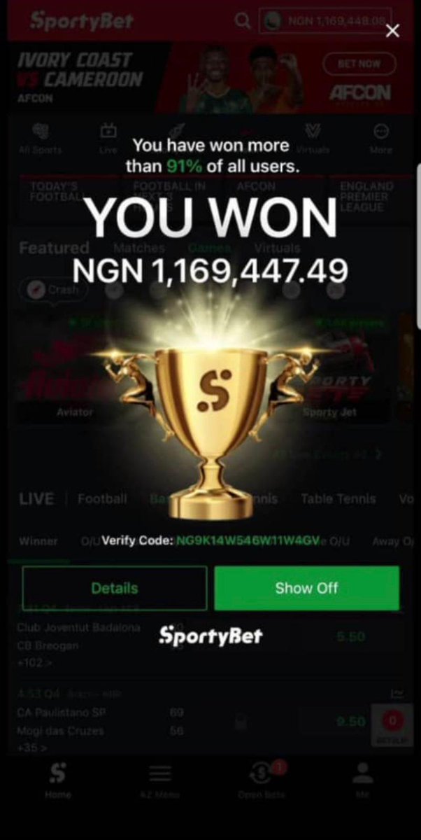 sportybet code tweet media