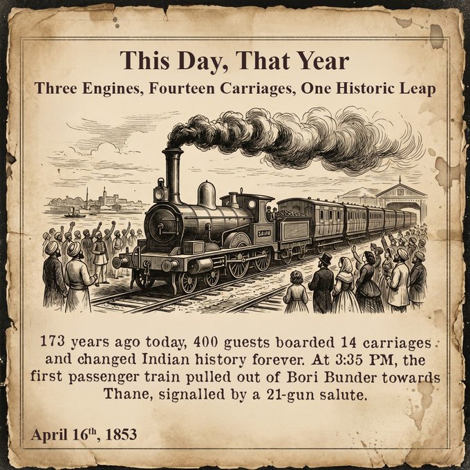 drmgnt's tweet image. From a historic 34 km journey to one of the world’s largest rail networks —
 Indian Railways continues to unite India every single day.
Today we celebrate the lifeline of the Nation 
#IndianRailways #RailwayFormationDay #IndianRailway #LifelineOfIndia #RailwayHeritage