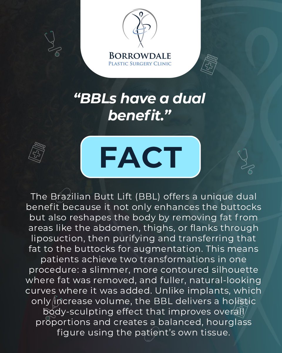borrowdale_psc's tweet image. Sculpt, contour, and enhance, two transformations in one.
Because confidence looks better in curves.

#BBL #BodyContouring #PlasticSurgery #AestheticGoals #Curves