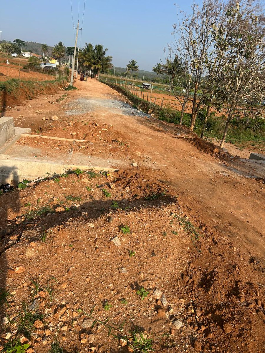 naikal's tweet photo. Road Situation after the rain. If anything happend who is responsible? 
Work started in Depember-25 insted of August-25 
Stopped the work on March 26
The work deadline is 30-04-2026
Contractor name: M Nataraj 
#RDPR Mysore division https://t.co/NgF9CgHPUD
