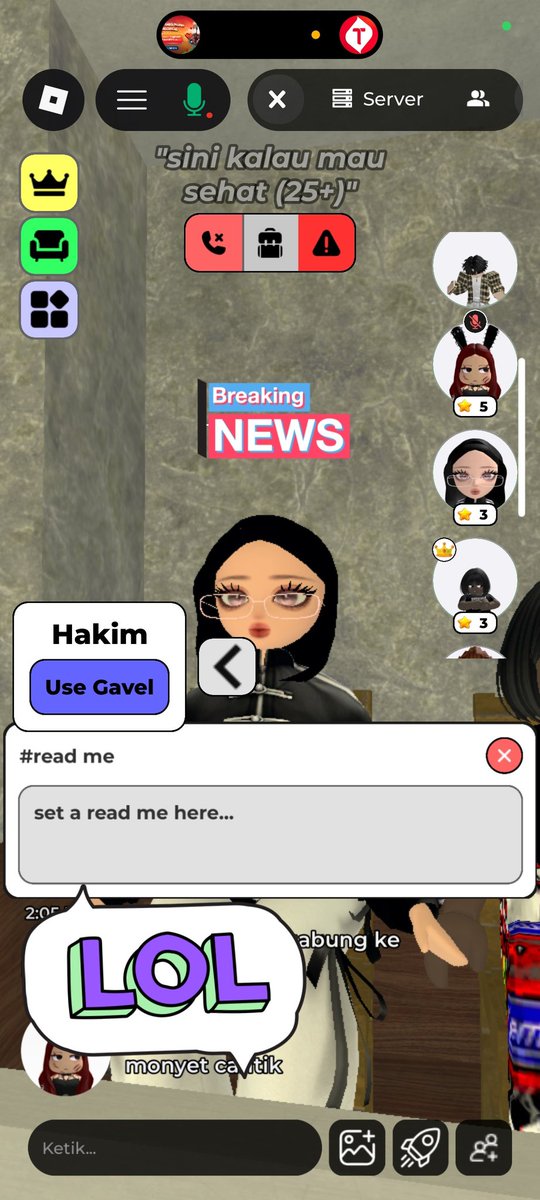 GombayDevs's tweet photo. deymmmm iseng iseng bkn podcast soal mental health di roblox 
gila dari jam 10 sampai sekarang belum kelar juga
tenyata bener yah separah itu mental health di umur 25 ke atas ada yang sampai kena panyakit halusinasi separah itu
dan kurang lebih hampir 50an orang yang keluar masuk https://t.co/U1RyjR7XSU