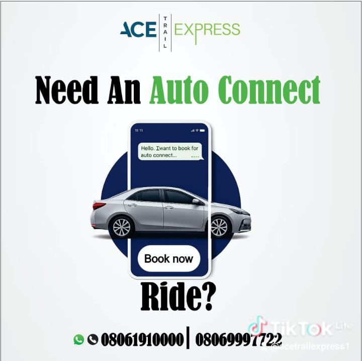 AcetrailExpres's tweet photo. For a Good and wonderful journey to your final https://t.co/BM8yvmY37i your auto connect ride with us today...
#travelnigeria #travelwithus #explore https://t.co/j4FknKgnMV