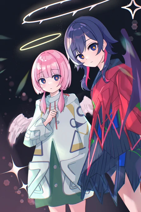 遅くなってしまいましたが、こちら理芽6周年合同企画に寄稿しました! 花譜と理芽ちゃんのFAです 改めてお誕生日おめでとうございます! #理芽6周年記念イラスト