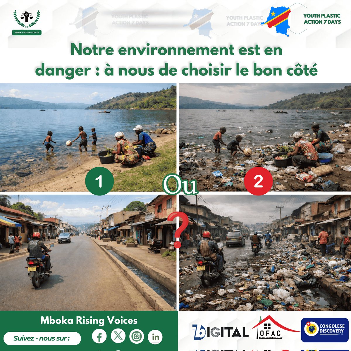 MbokaRising's tweet photo. Les déchets plastiques étouffent nos villes et polluent notre avenir.

Le choix est simple : continuer ou agir.
Choisis d’agir. 🌍

Protéger l’environnement, c’est protéger notre futur.

#YPA72026 #MbokaRising #Plastic #Youth https://t.co/jRuQwhzhkW