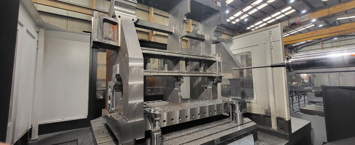 TeesComponents's tweet image. The main casting was machined on our Hyundai Wia KBN-135 CNC Miller &amp;amp; Horizontal Borer, while the medium-sized ancillary iron castings were tackled on our CNC bed mill with universal head.

#CNCMachining #PrecisionMachining #TeesComponents #AnotherTeesComponent #CNCmilling
[2/5]