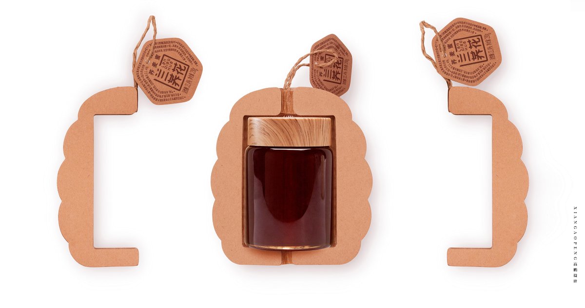 packagings's tweet image. The #honeycomb taken literally. Xi'an Gaopeng Design wrapped each jar in honeycomb eco-paper that protects, breathes, and lets the deep amber honey speak for itself through the lattice. 

packagingoftheworld.com/2026/04/honey-…

#Honey #PackagingDesign by Xi'an Gaopeng Design Team