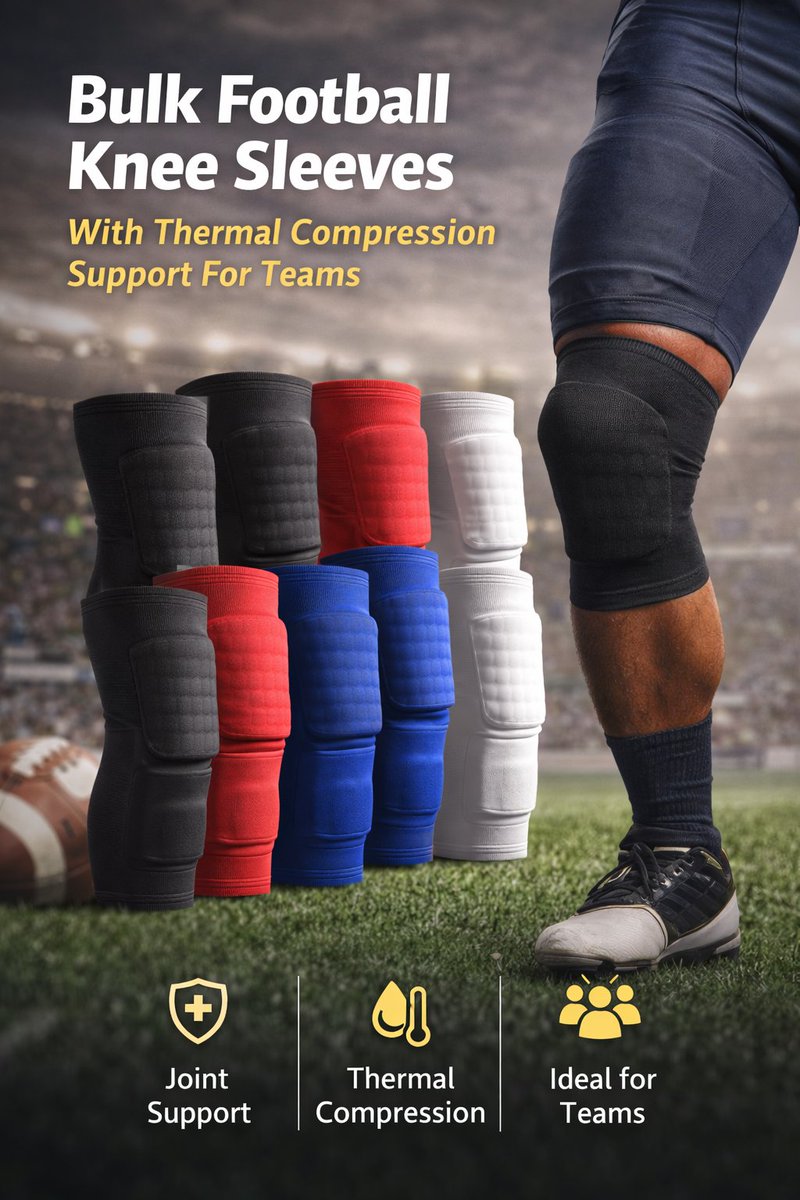 Faithb2bsports's tweet image. Upgrade your team’s performance ⚽🔥
Bulk football knee sleeves with thermal compression for support, stability &amp;amp; comfort.
#FootballGear #SportsWear #Compression #TeamSports