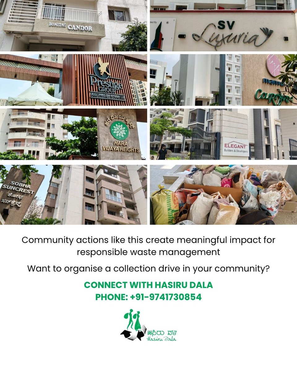 Hasiru_Dala's tweet image. 734 kg collected.
 ~690 kg diverted from landfills.
♻️ Recycled | 🔁 Re-sold | 🛠️ Downcycled
 🚫 Reject waste → sent for safe processing
Community action in Bengaluru driving responsible waste management.
👉 Partner with us to organise a drive.
#ZeroWaste #CircularEconomy