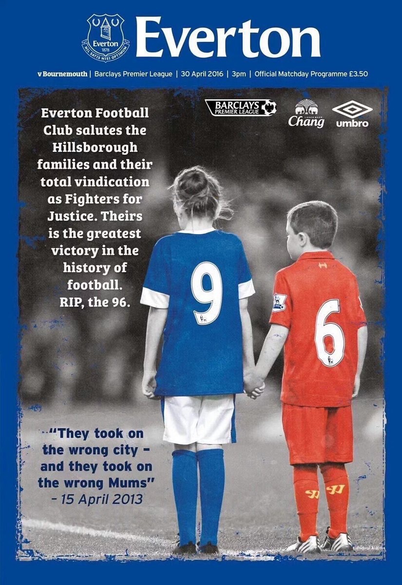 LFCHistoryShow's tweet image. ALWAYS REMEMBER. Never forget….  The Greatest football programme cover of all time. #LFC #EFC #Liverpool #EvertonFC