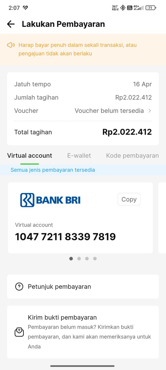 UlulAzmi1387185's tweet photo. @tanyakanrl nih ngeselin nya,dah dibayar tagihan nya tapi di aplikasi masih ada,yang bener lah pinjol kepi... https://t.co/5VlnXLNTnR