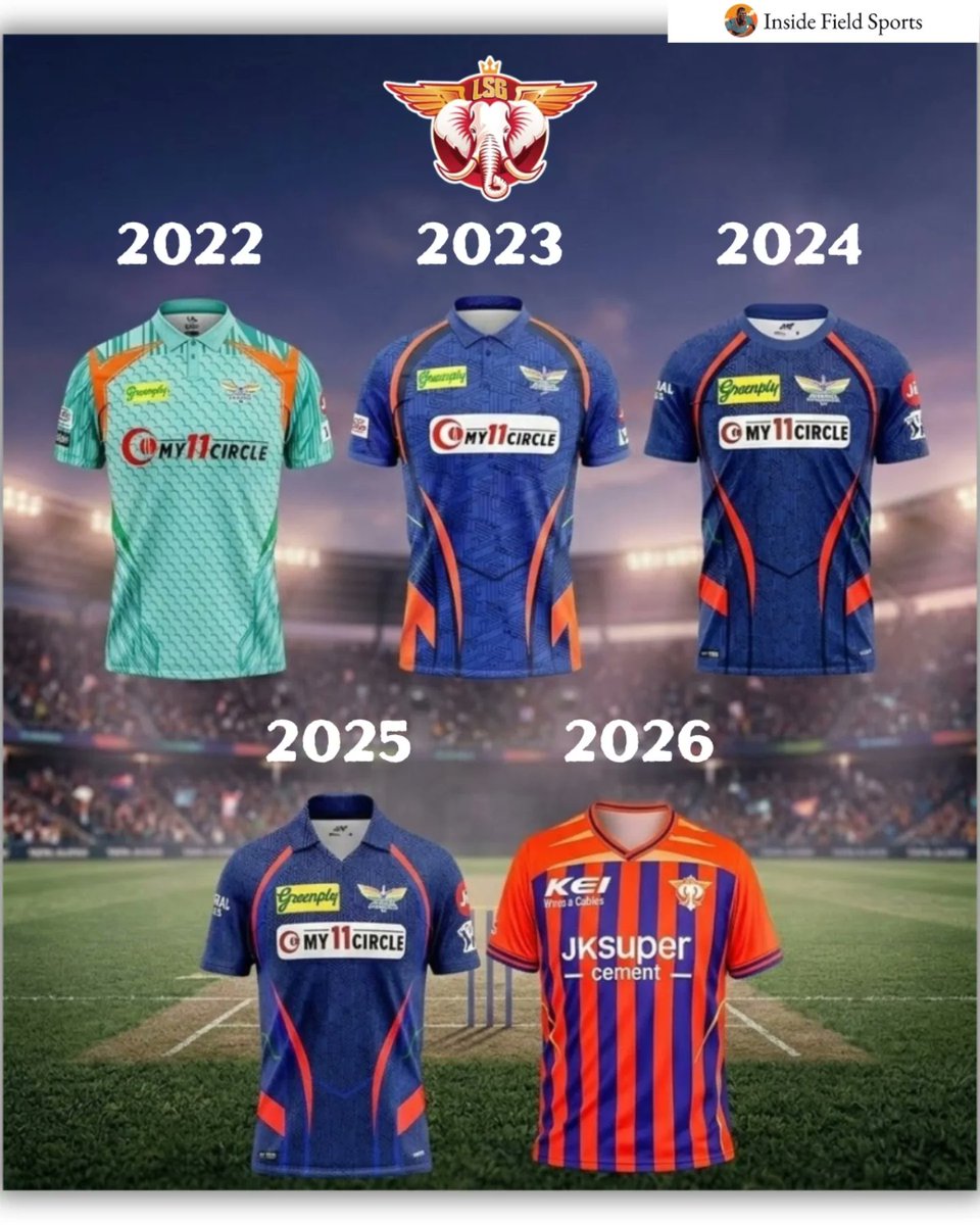 Not a fan of LSG's new jersey at all. Their 2022-23 kit was way better.

What do you guys think? Which IPL team has the best jersey this season? 👇

#IPL2026 #LSGvsDC

Image credit: <a href="/IFSPORT_/">Inside Field Sports</a>