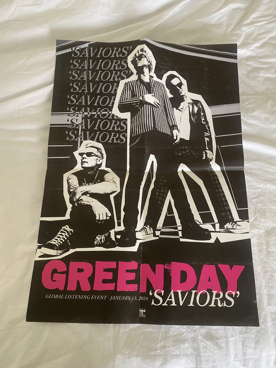 Any UK Green Day fans want this poster from the Saviors global listening event? Perfect condition, 50x70cm. Just pay postage!