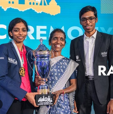 Vaishali Rameshbabu yesterday pulled off something truly special. She’s won the FIDE Women's Candidates Tournament 2026 with 8.5/14 — and did it in style. 

But the real story sits behind the scenes. Vaishali and her brother R Praggnanandhaa grew up in a modest Chennai household