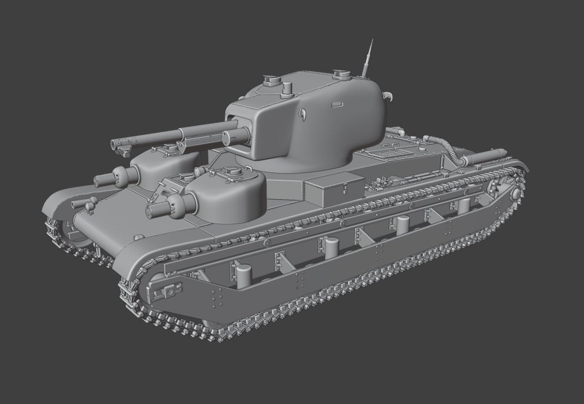 ArkadiuszMolis1's tweet image. Good day. Announcing the Polish F&amp;amp;A Miniatures. This is an model unfinished project: a Polish 25TP medium tank based on the technology and design of Polish tanks produced before World War II. The model is planned in 1/35, 1/48, and 1/72 scales. 1/2 #WW2 #History #Tanks