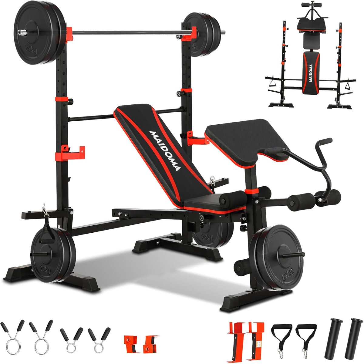 DealsGuys's tweet image. 1500LBS 8 in 1 Olympic Weight Bench Set with Leg Extension/Curl and Preacher Curl

🛒 amzn.to/4qlALZ1

#amazon #sale #deals