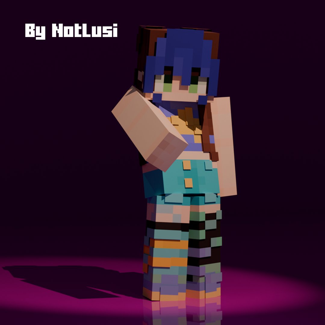 notlusi_'s tweet photo. Finished commission for @SleepiDanii π
Holaaa, mi amiguita Sleepii me pidiΓ³ esta skin y de verdad me divertΓ mucho haciΓ©ndola!!. Gracias por confiar en mΓ para hacerlo :DD
#VGenComm #MinecraftDesign #Minecraft #CommissionsOpen https://t.co/u8c50jNUNk