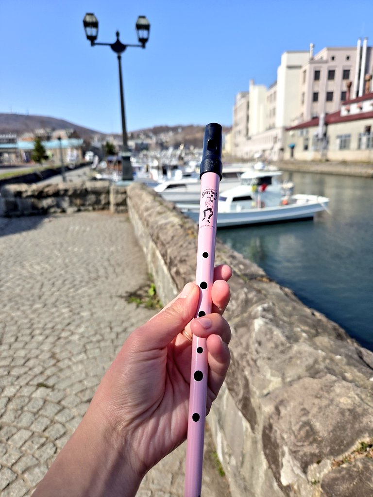 笛吹きなんで今日は小樽運河で吹いてきた！笛が嬉しそうだった！
