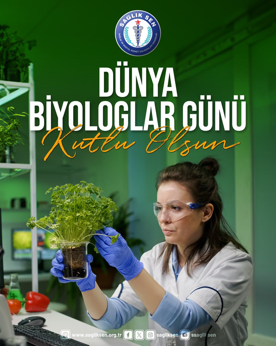 Sağlık, bilim ve gelecek için özveriyle çalışan biyologlarımızın, Dünya Biyologlar Günü kutlu olsun.

#DünyaBiyologlarGünü
