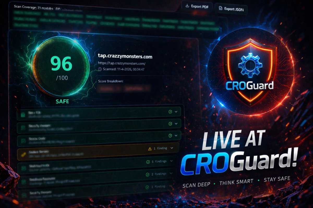 🚀 Now live: DApp Scanner

Whether you're a vibe coder, everyday user, or experienced developer security gaps happen.

Missed best practices, overlooked risks, or uncertainty before interacting with a dApp… we’ve got you covered.

Thread 🧵