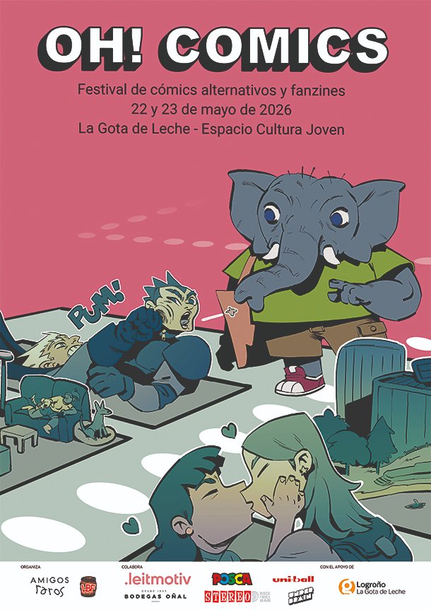 'Oh! Comic Fest', el cómic llega a #Logroño
➡️ n9.cl/ax9gh
22 y 23 de mayo en La Gota de Leche
#cómic #artistas #novelagráfica <a href="/AytoLogrono/">Ayuntamiento Logroño</a> #tbo