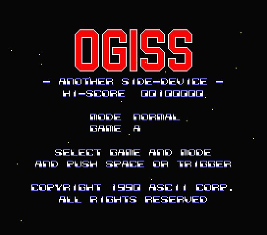 Supmsx's tweet image. オーギス  / OGISS
#MSX #MSXWorld game of the week
Aliens invasion, prepare to defend yourself! An explosive and fast-paced shoot 'em up👽