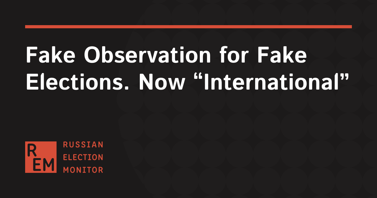 Russian Election Monitor tweet media