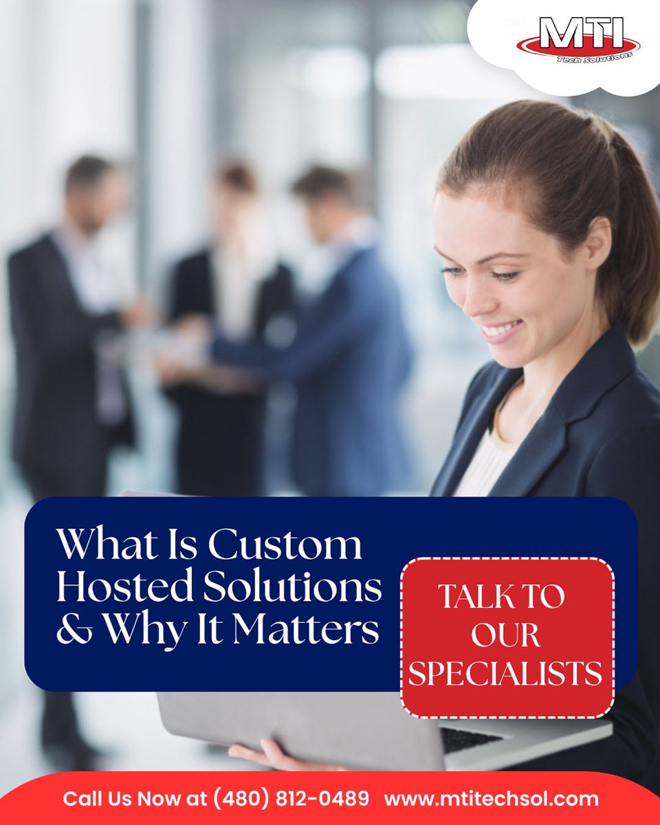 MTItechsolution's tweet image. What Is Custom Hosted Solutions &amp;amp; Why It Matters!

🌐 Visit Our Website at mtitechsol.com/services/

#CustomHosting #BusinessSolutions #SecureHosting #CloudSolutions #ITServices #ScalableSolutions #TechSupport #DataSecurity #BusinessGrowth