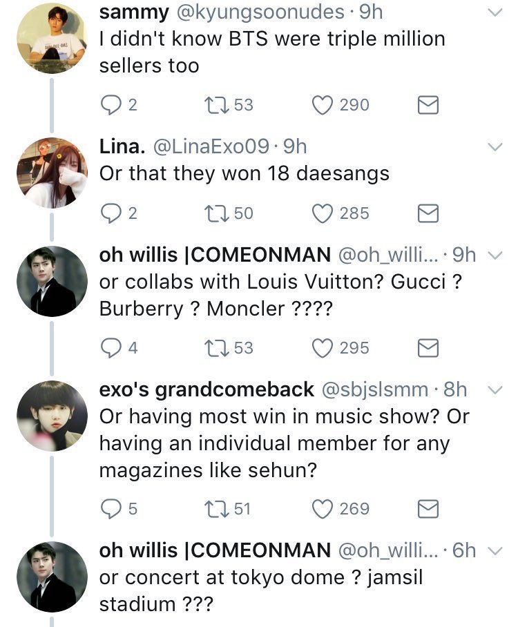 benfyp's tweet image. before thinking twice about feeling bad for kpopstans when they go “bts has won enough awards” “give others a chance” remember this is them. where was their sympathy while dragging bts for not being privileged like their faves in big 3??
i won't let y'all erase history